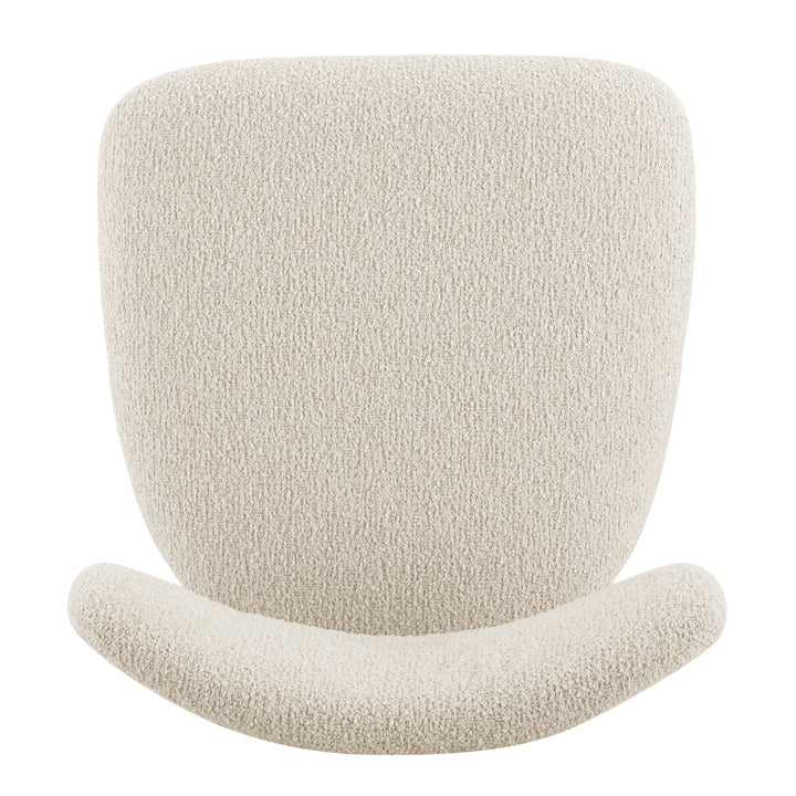 Verna Boucle Counter Stool Black Frame - Palladian Beige - view 8