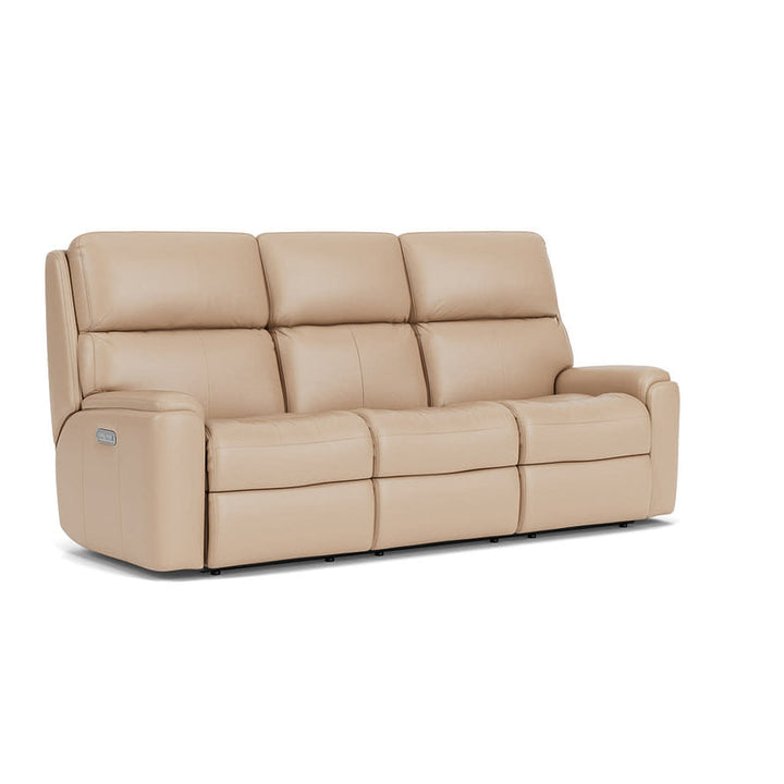 Rio  Leather Power Reclining Sofa, Power Headrests