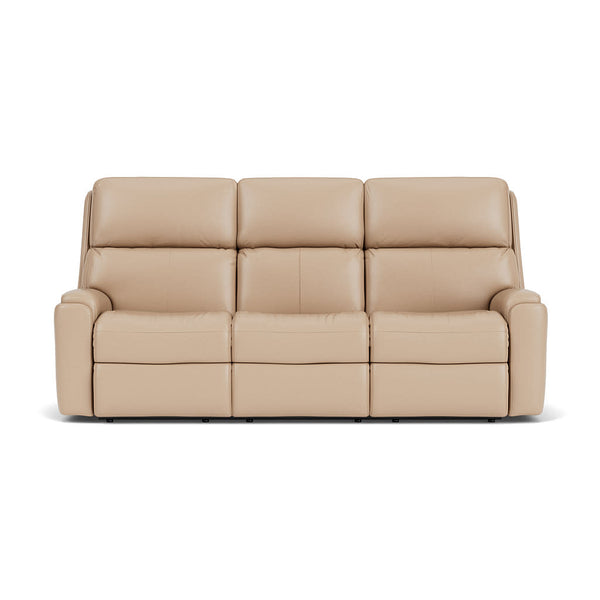 Rio  Leather Power Reclining Sofa, Power Headrests