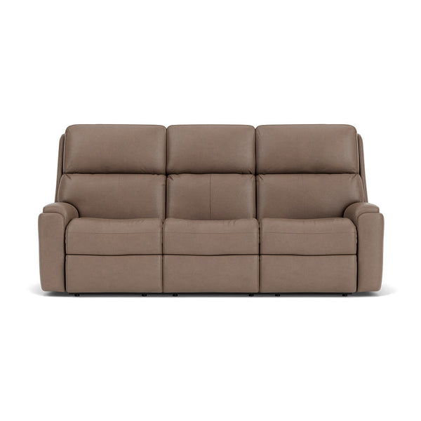Rio  Leather Power Reclining Sofa, Power Headrests