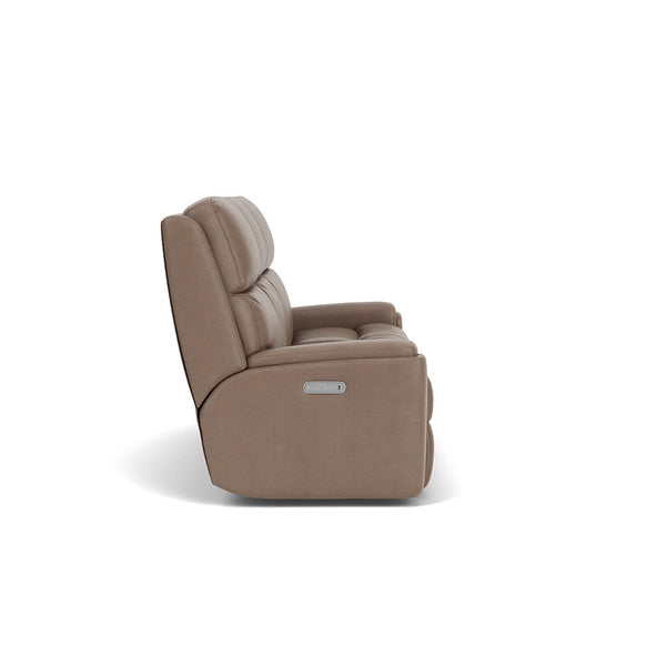 Rio  Leather Power Reclining Sofa, Power Headrests