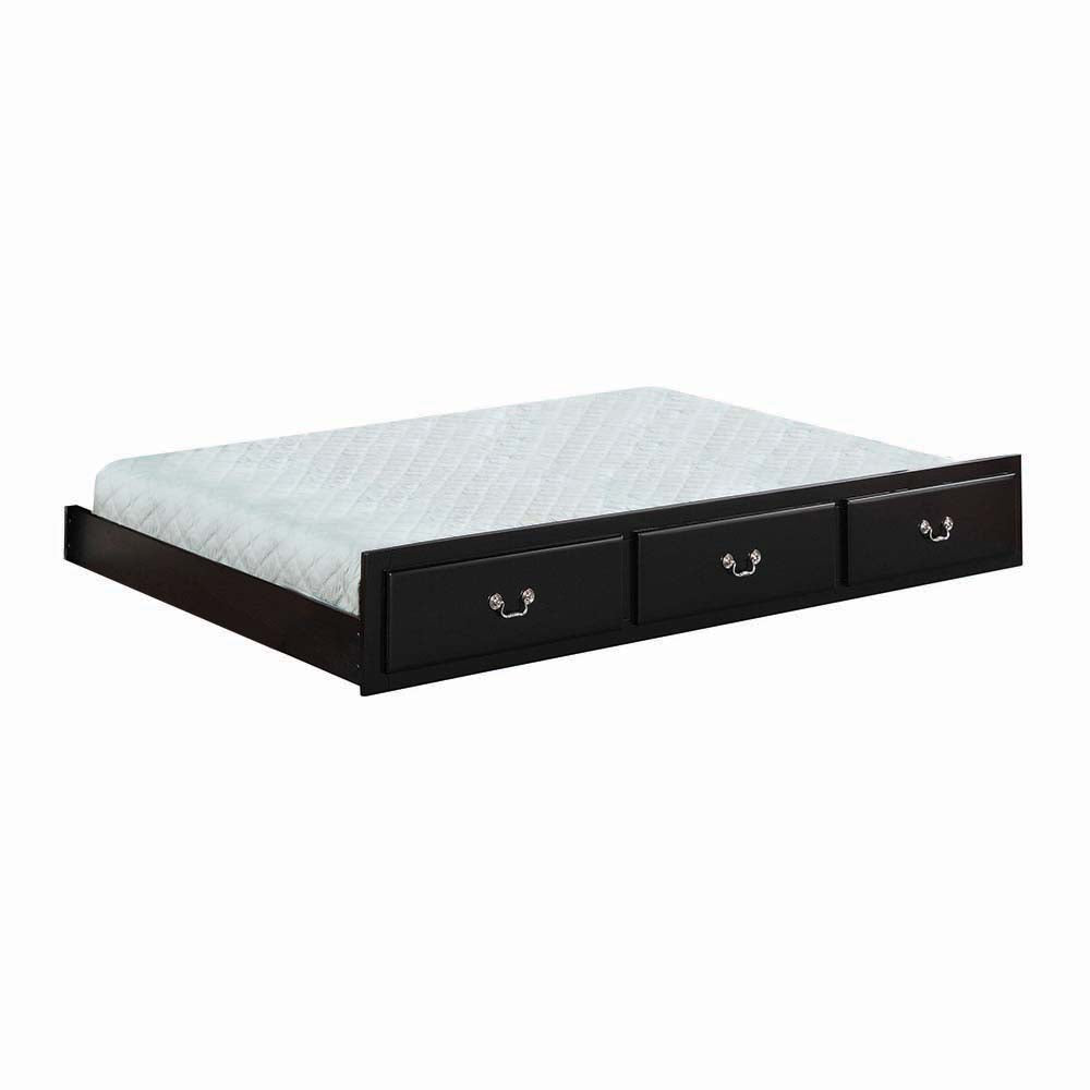 Bailee Trundle (Twin) in Black Finish