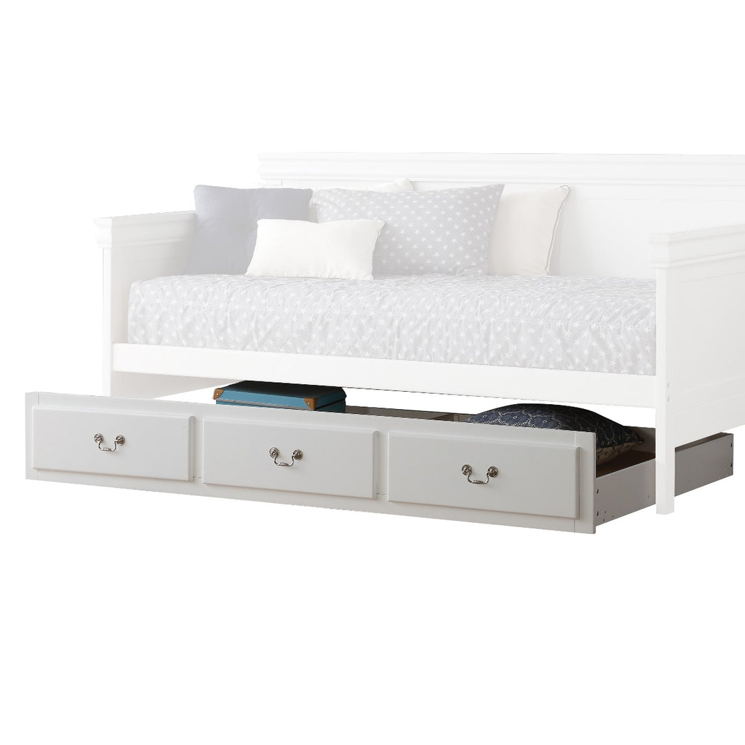 Bailee Trundle (Twin) in White Finish