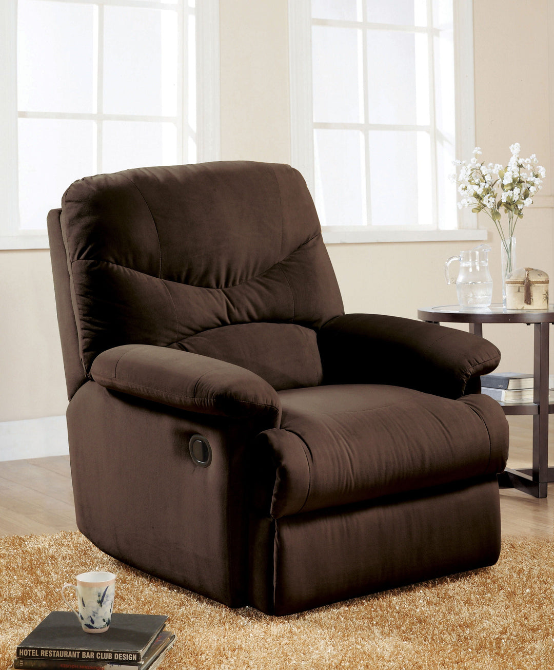 Arcadia - Micro Motion Glider Recliner - Chocolate