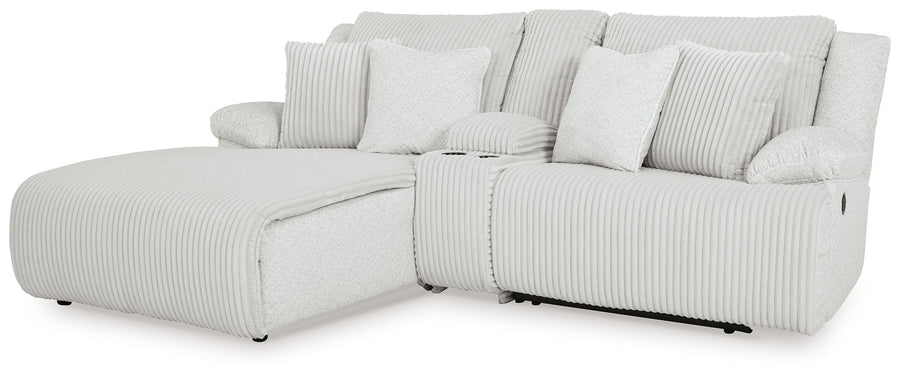 Top Tier - 3-Piece Reclining Sectional Sofa With Laf Chaise - Alloy by Ashley Furniture product image