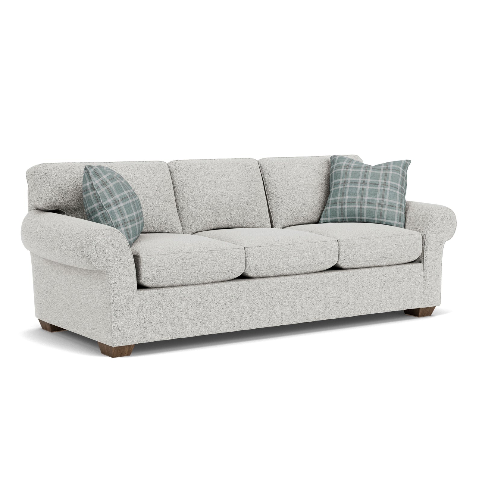 Flexsteel 7305-31 Vail  91" Fabric Sofa  White
