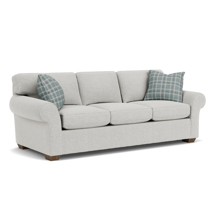 Flexsteel 7305-31 Vail  91" Fabric Sofa  White