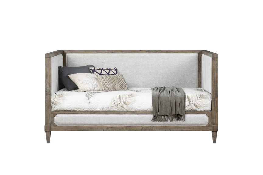 Artesia Daybed (Twin) in Tan Fabric & Salvaged Natural