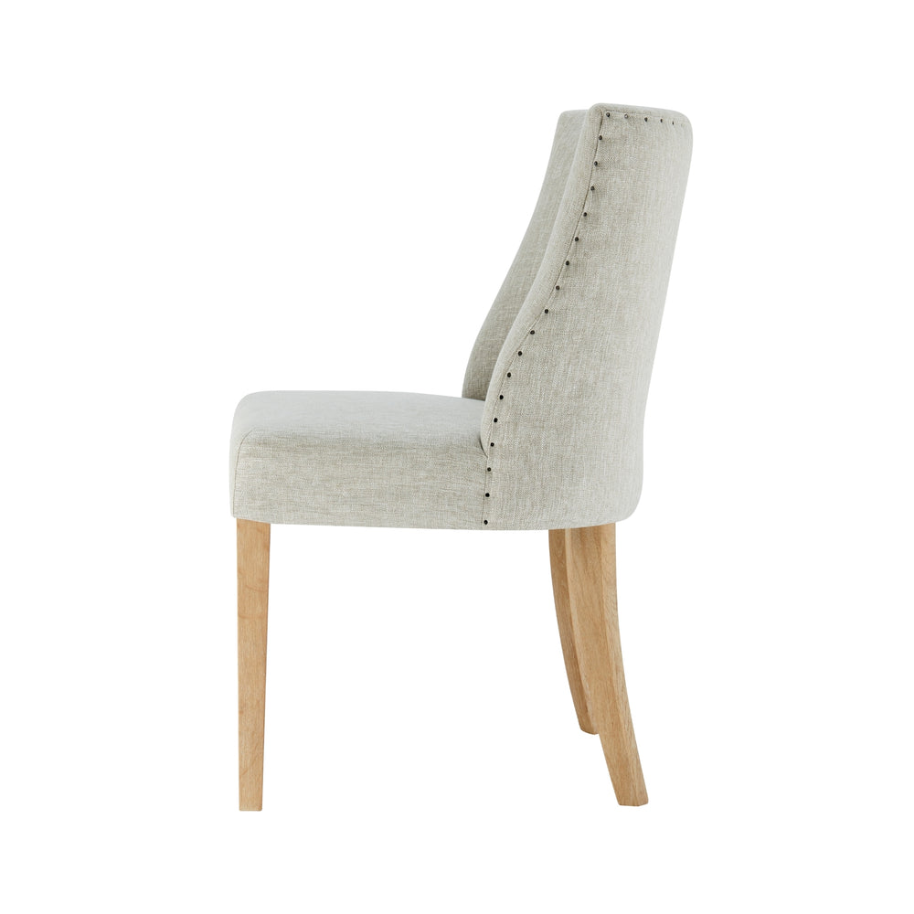 New Paris Fabric Dining Side Chair - Rice - view 5