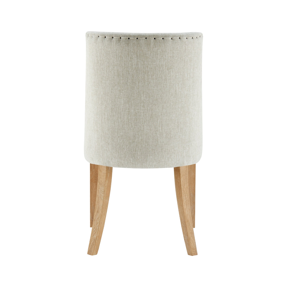 New Paris Fabric Dining Side Chair - Rice - view 6