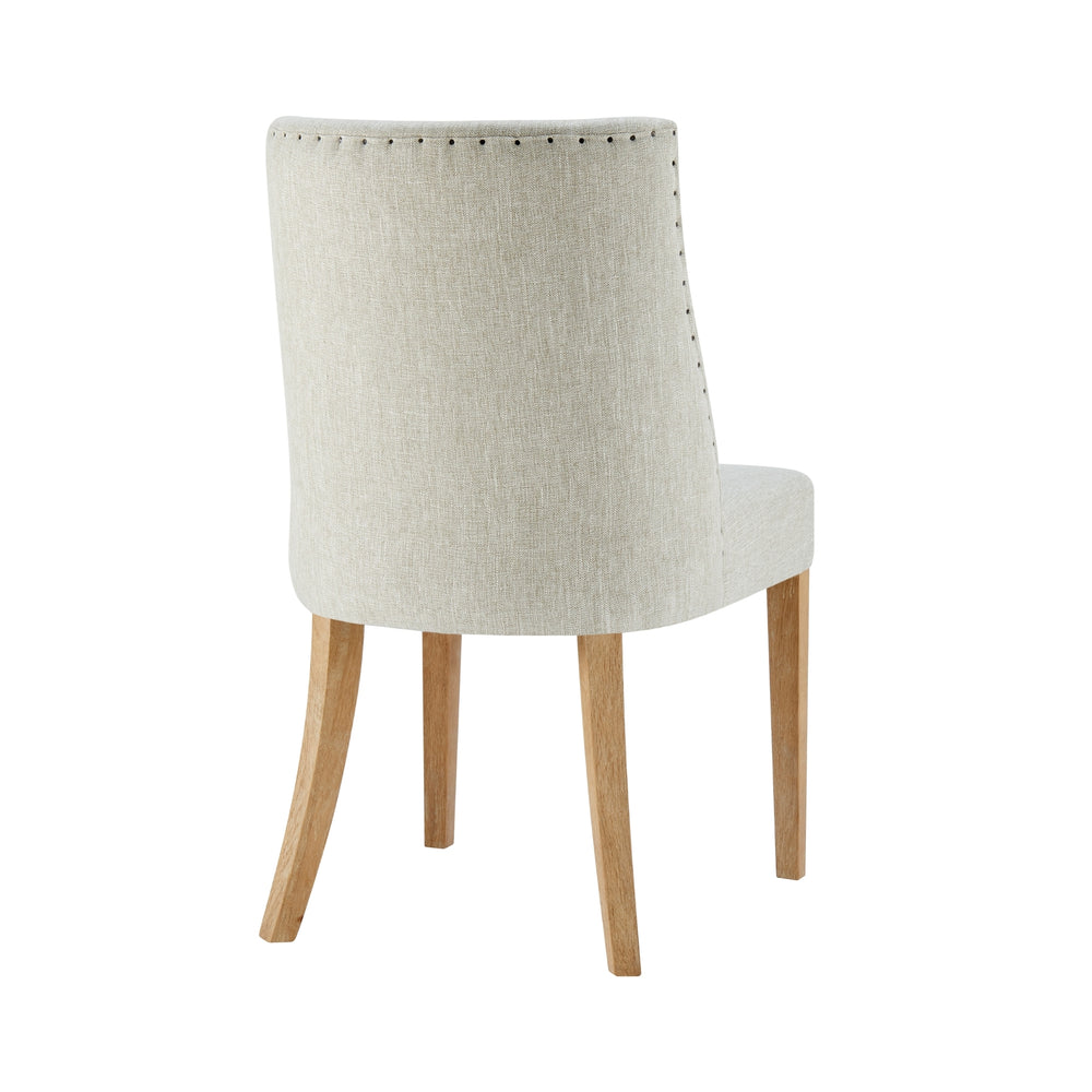New Paris Fabric Dining Side Chair - Rice - view 7