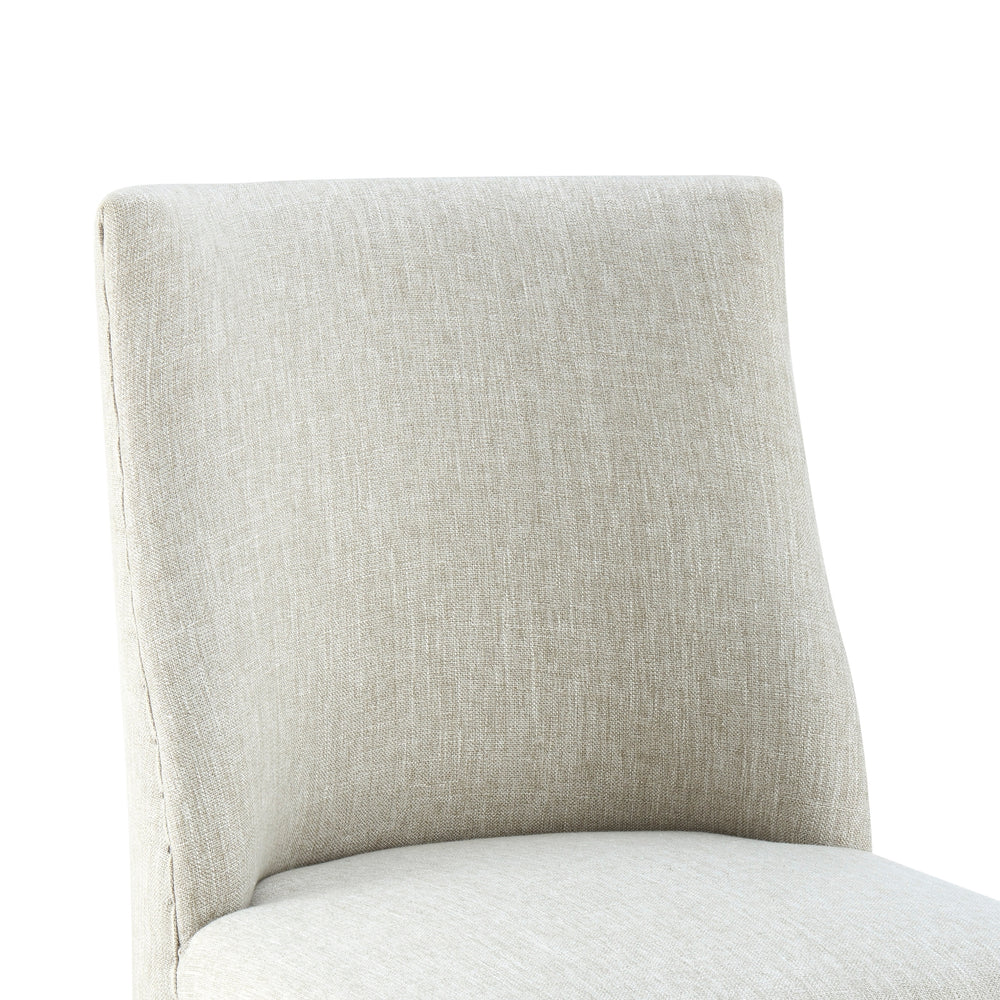 New Paris Fabric Dining Side Chair - Rice - view 9
