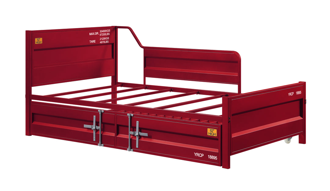 Cargo Daybed with Trundle (Twin) in Red