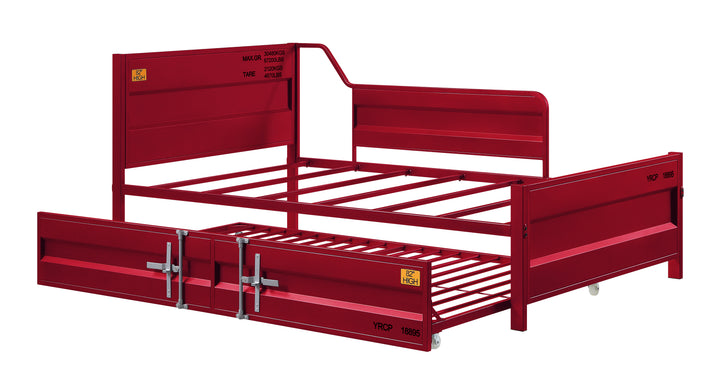Cargo Daybed with Trundle (Twin) in Red