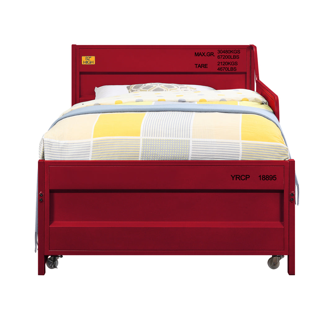 Cargo Daybed with Trundle (Twin) in Red