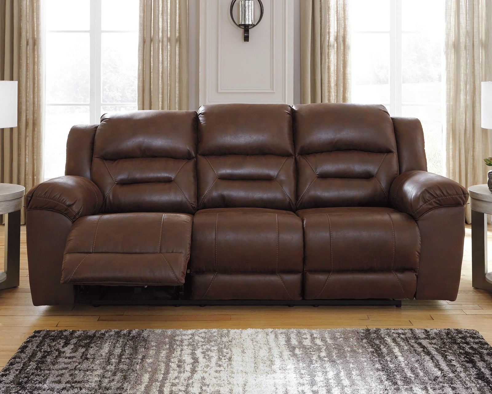 Stoneland Power Reclining Sofa - Dark Brown (2)