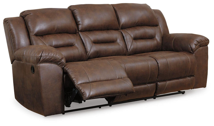 Stoneland Reclining Sofa and Loveseat - Chocolate (3)