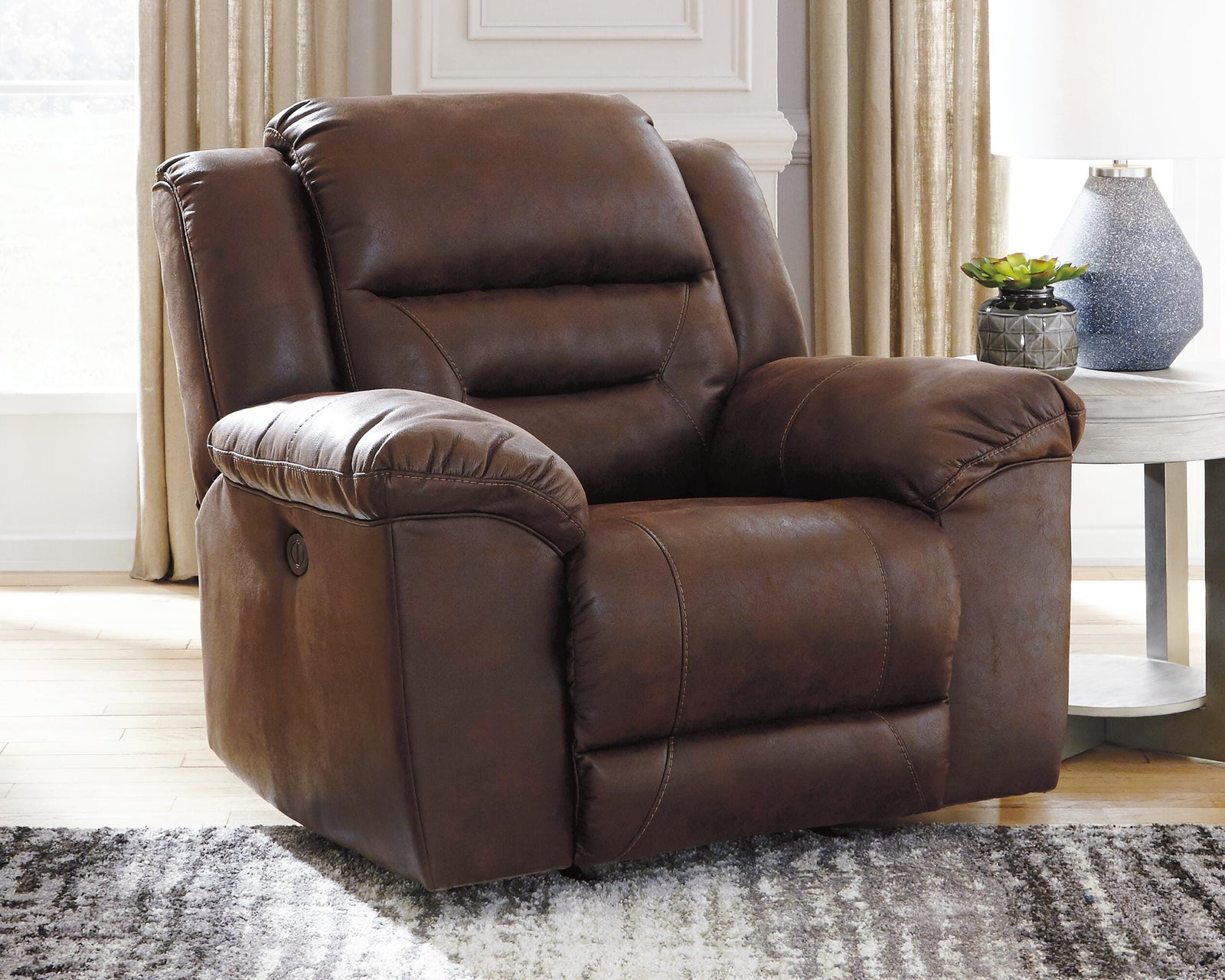 Stoneland Power Recliner - Dark Brown (2)