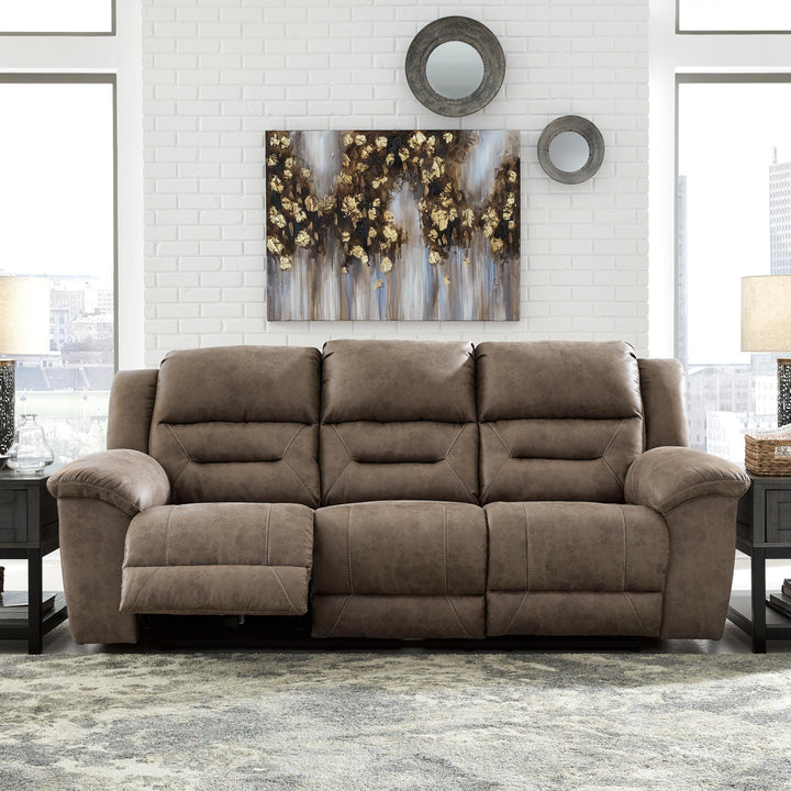 Stoneland Reclining Sofa - Light Brown (2)