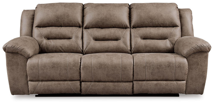 Stoneland Reclining Sofa - Light Brown (1)