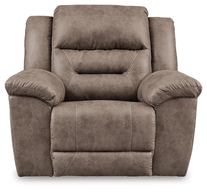 Stoneland Power Recliner - Light Brown (3)