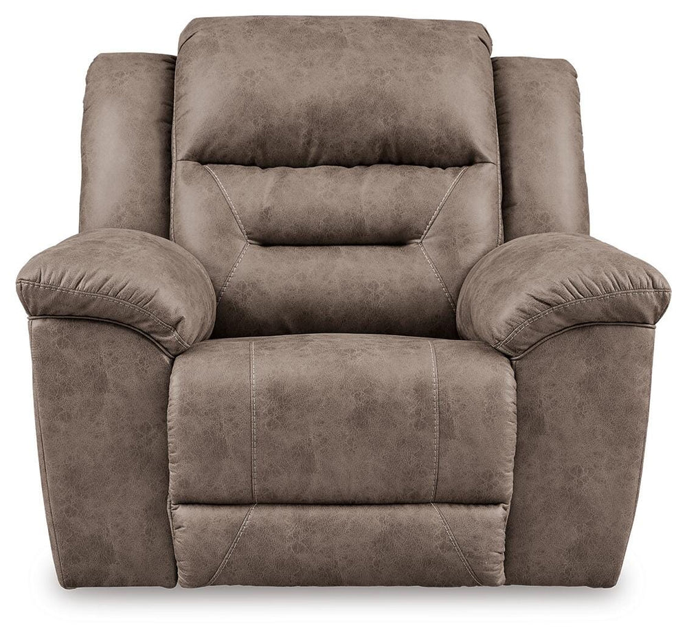 Stoneland Power Recliner - Light Brown (3)