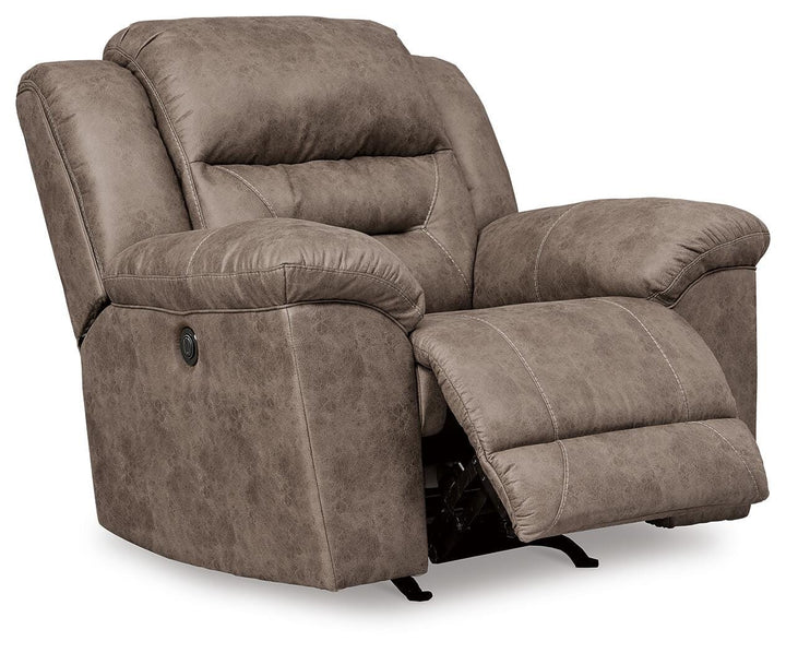 Stoneland Power Recliner - Light Brown (4)