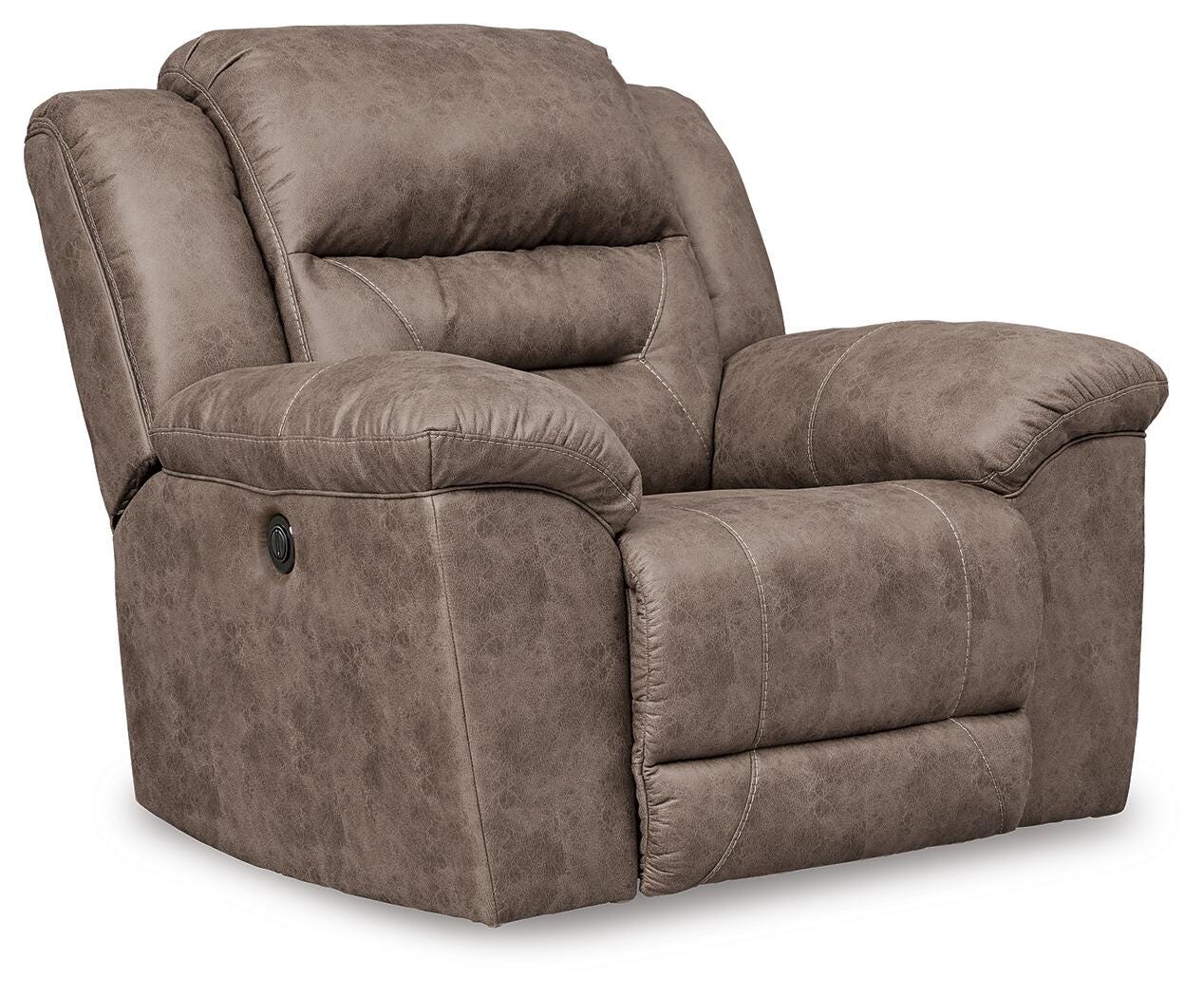 Stoneland Power Recliner - Light Brown (1)