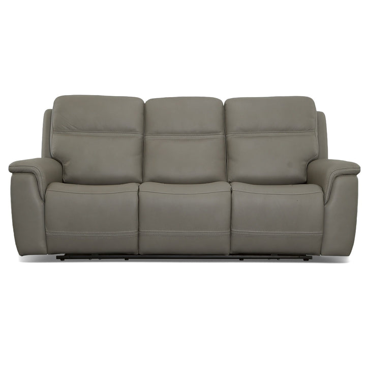 Sawyer Power Reclining Sofa With Power Headrests &amp; Lumbar Gray