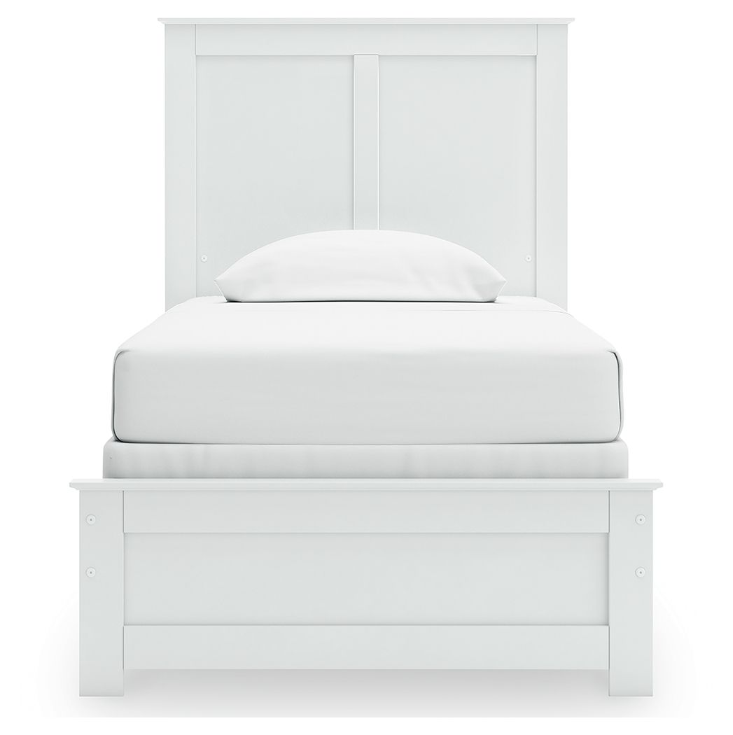 Bostwick Shoals - Twin Panel Bed With Framed Footboard - White by Ashley Furniture product image