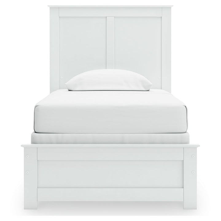 Bostwick Shoals - Twin Panel Bed With Framed Footboard - White by Ashley Furniture product image