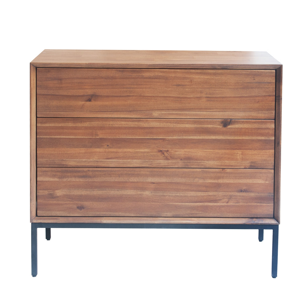 Hathaway Chest 3 Drawers - Newton Brown - view 3