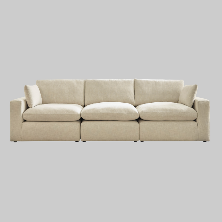 Ashley Elyza 3-Piece Modular Sofa — Linen