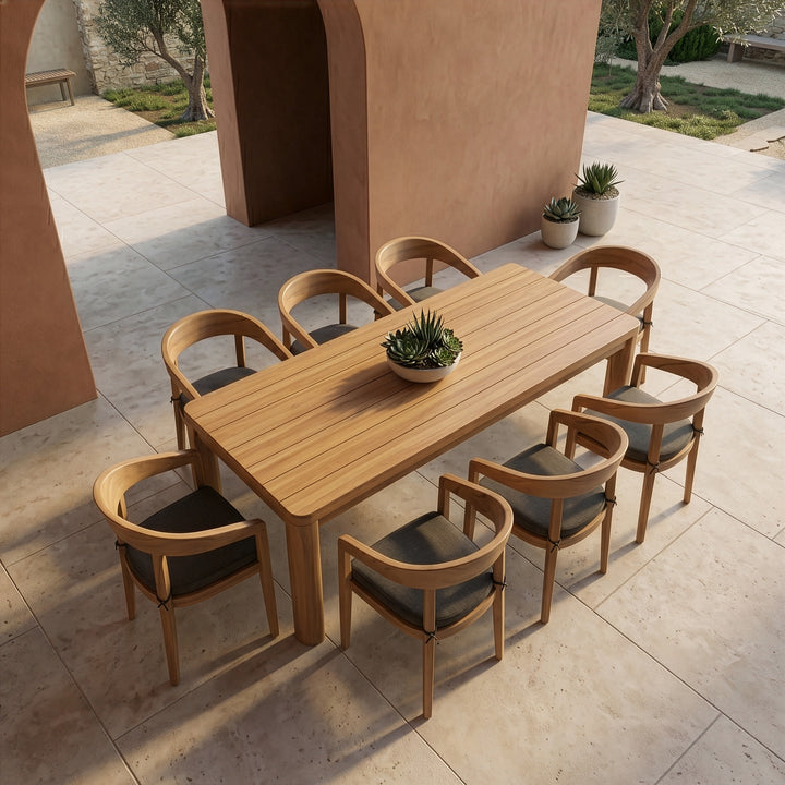 Evora - Outdoor Eucalyptus Rectangular Dining Table