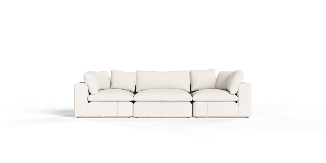 Vicki - Modern Off-White Fabric Modular Sectional