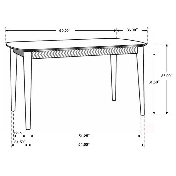 Partridge - 5 Piece Counter Dining Set - Sheesham And Camel