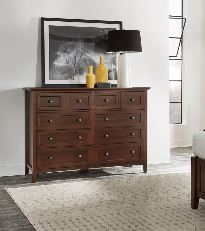 Modus Furniture 4N3582A Paragon Eight Drawer Dresser In Truffle 2024
