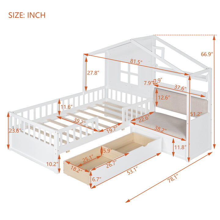 twin-size-house-bed-two-drawers-sofa-and-storage-shelf-white