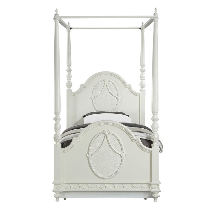 Dorothy - Twin Post Bed - Ivory