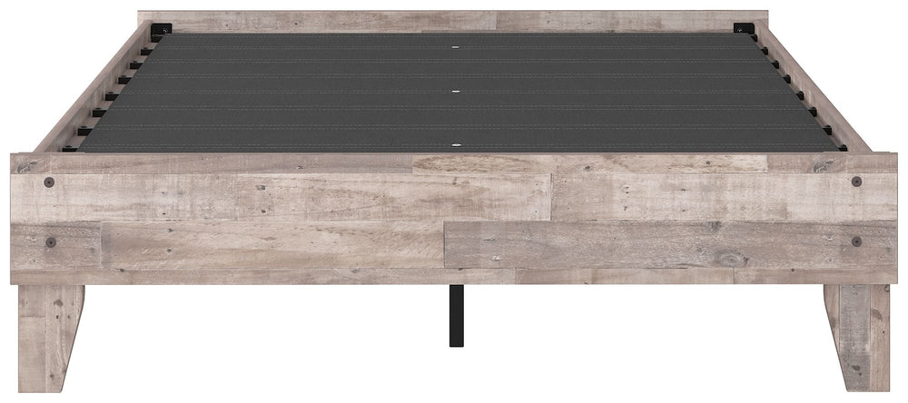 Neilsville - Full Platform Bed - Whitewash
