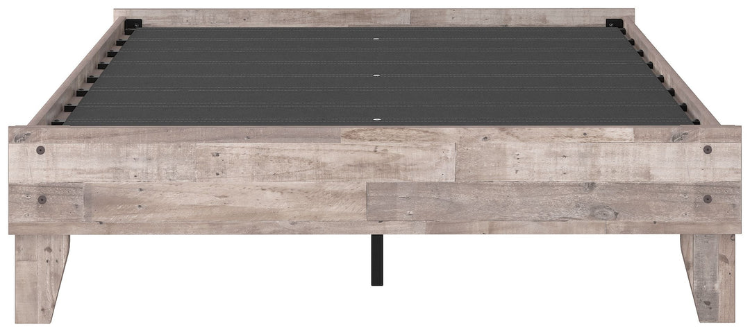 Neilsville - Full Platform Bed - Whitewash