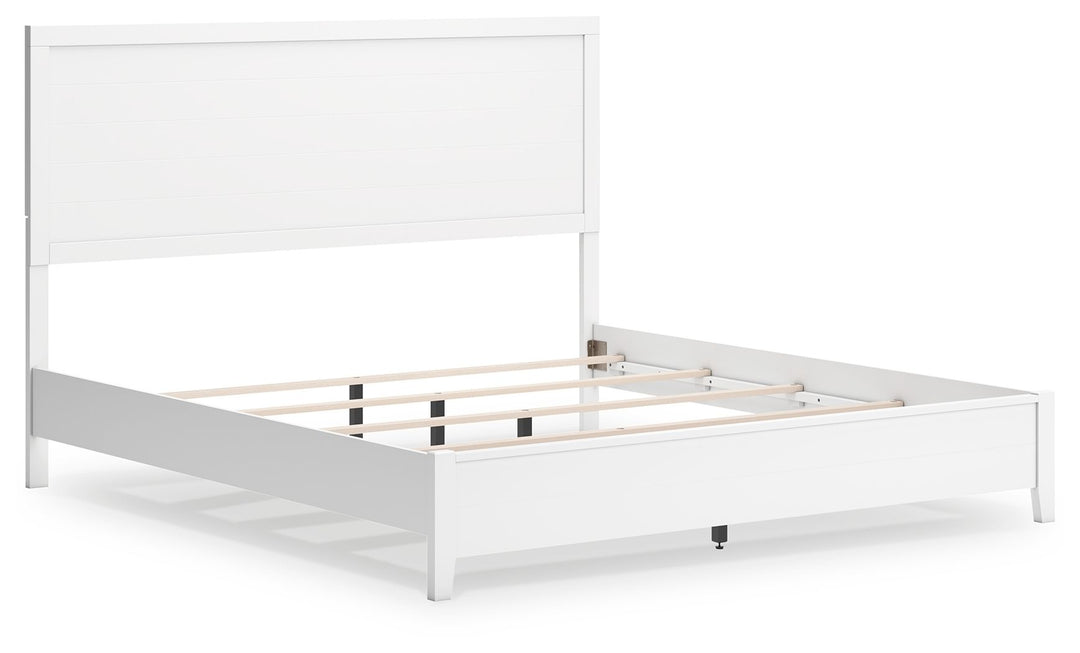 Binterglen - King Panel Bed - White by Ashley Furniture product image