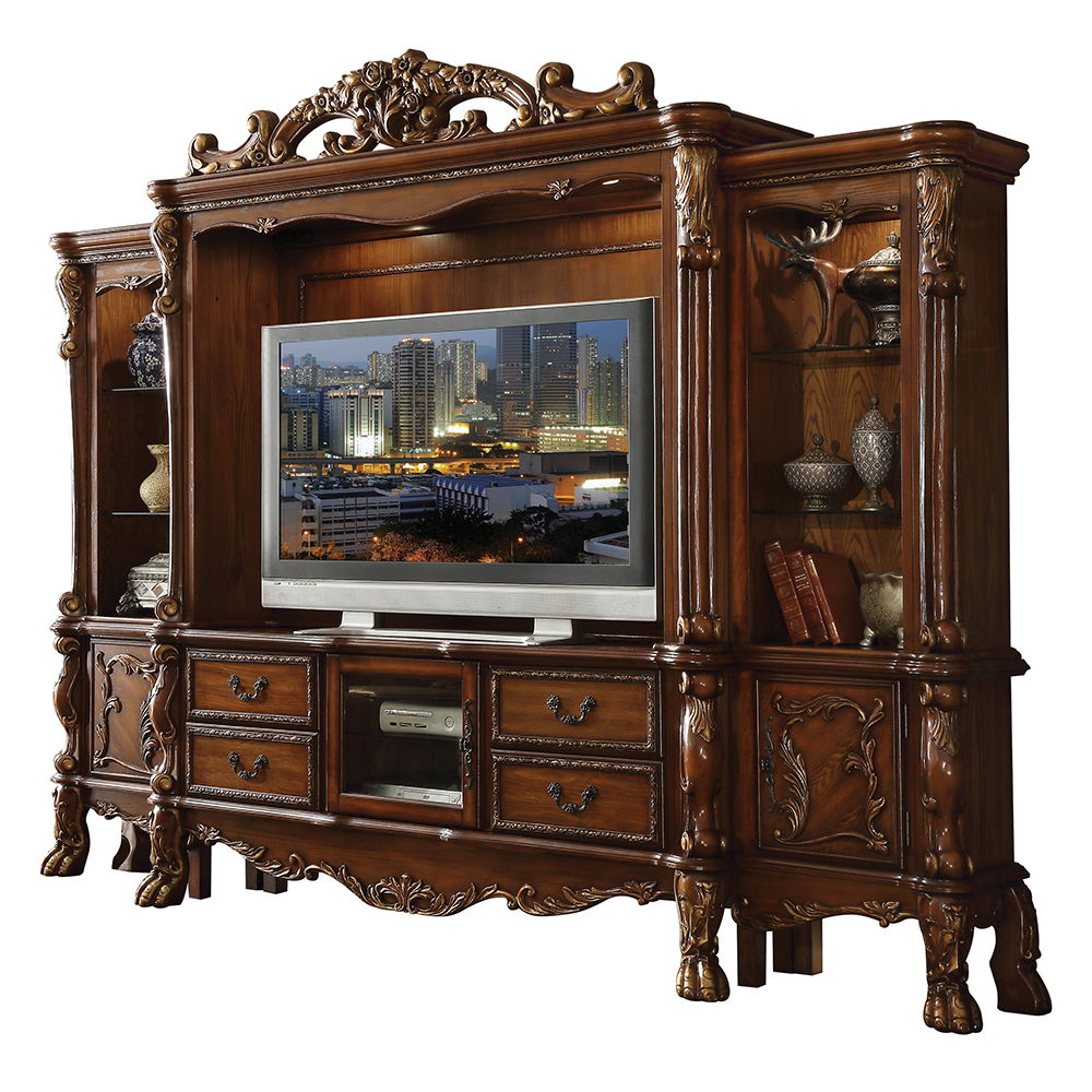 Dresden - 90" Entertainment Center - Cherry Oak