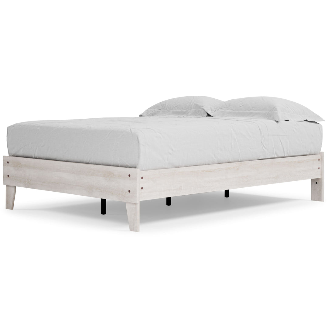 Shawburn - Full Platform Bed - Whitewash
