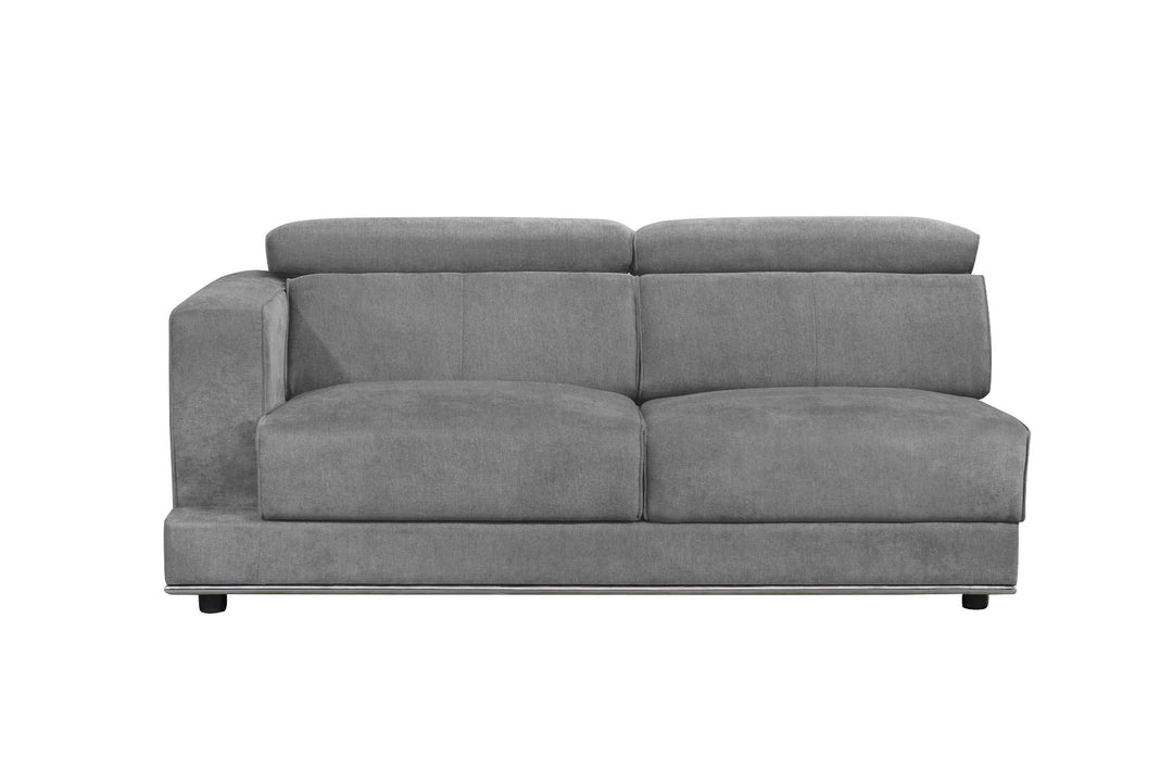 Alwin - Modular Lf Sofa - Dark Gray Fabric