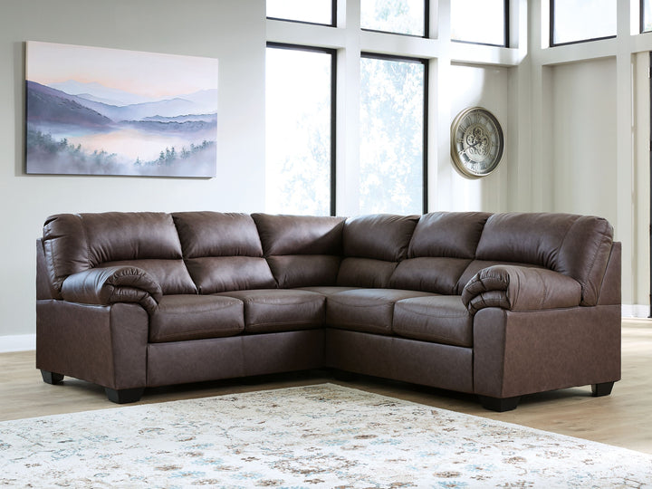 WillowBend - 2-Piece Sectional With LAF Sofa With Corner Wedge - Umber by Ashley Furniture product image