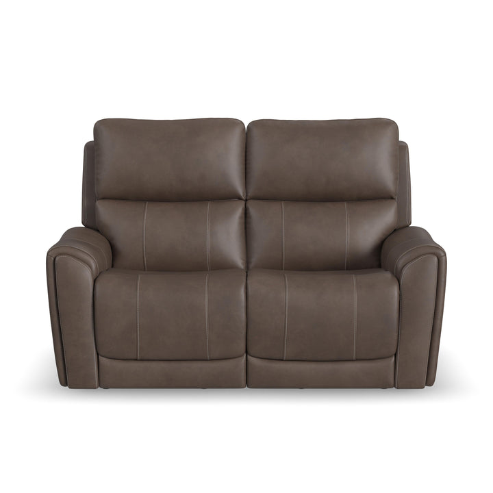 Carter Fabric Power Reclining Loveseat with Power Headrests &amp; Lumbar in Cappuccino
