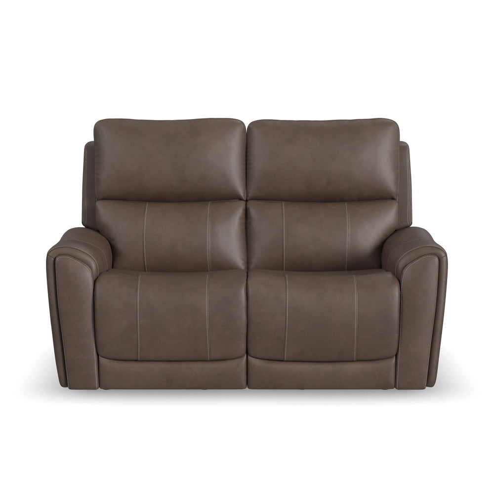 Carter Fabric Power Reclining Loveseat with Power Headrests & Lumbar in Cappuccino