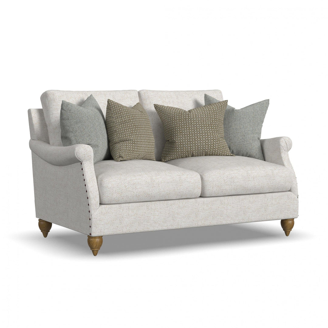 Veda  60" Loveseat  White