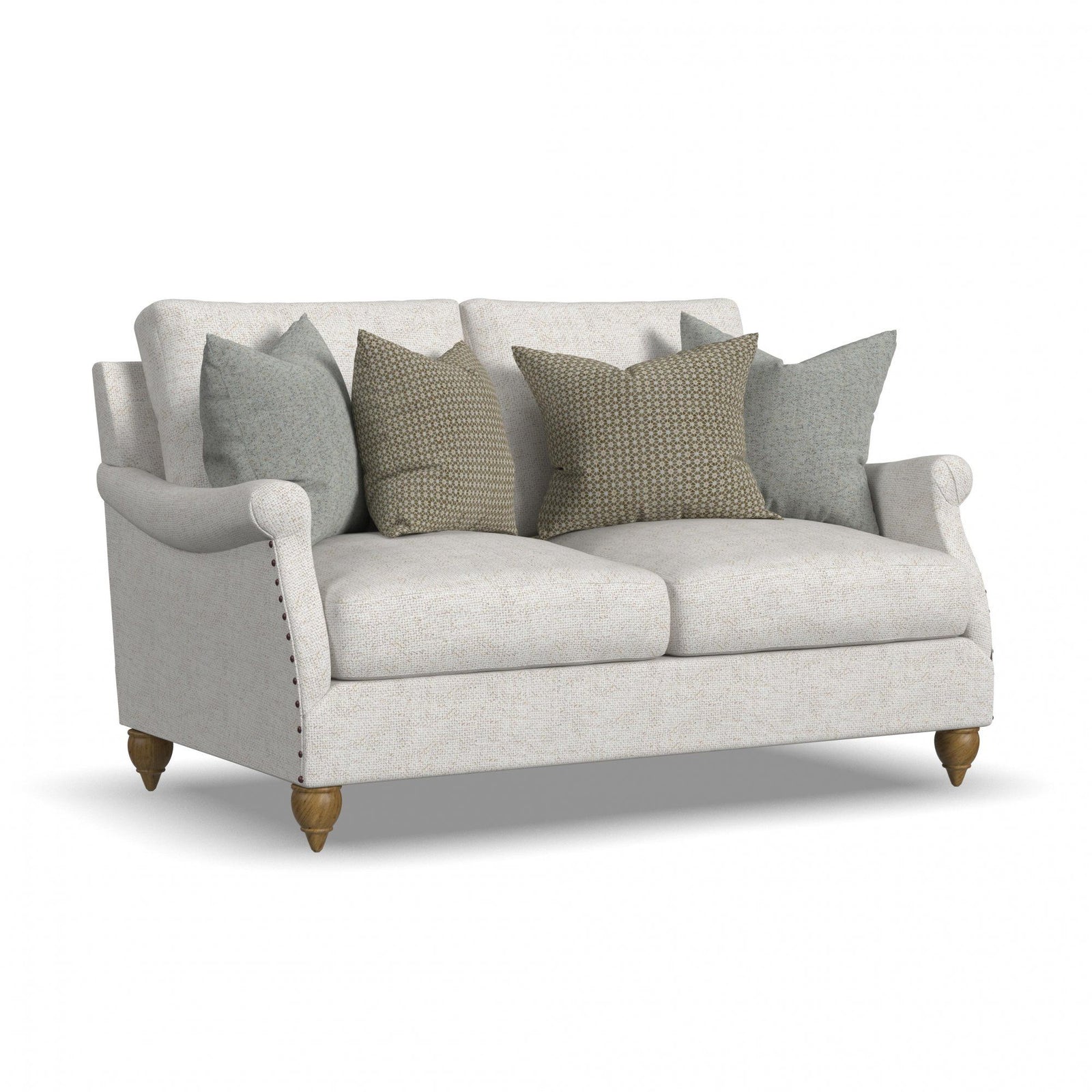 Veda  60" Loveseat  White